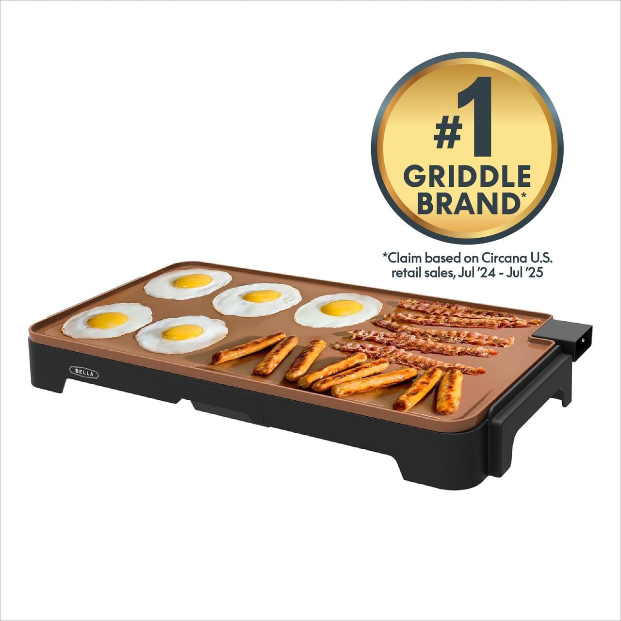 bella XL Electric Ceramic Titanium Griddle