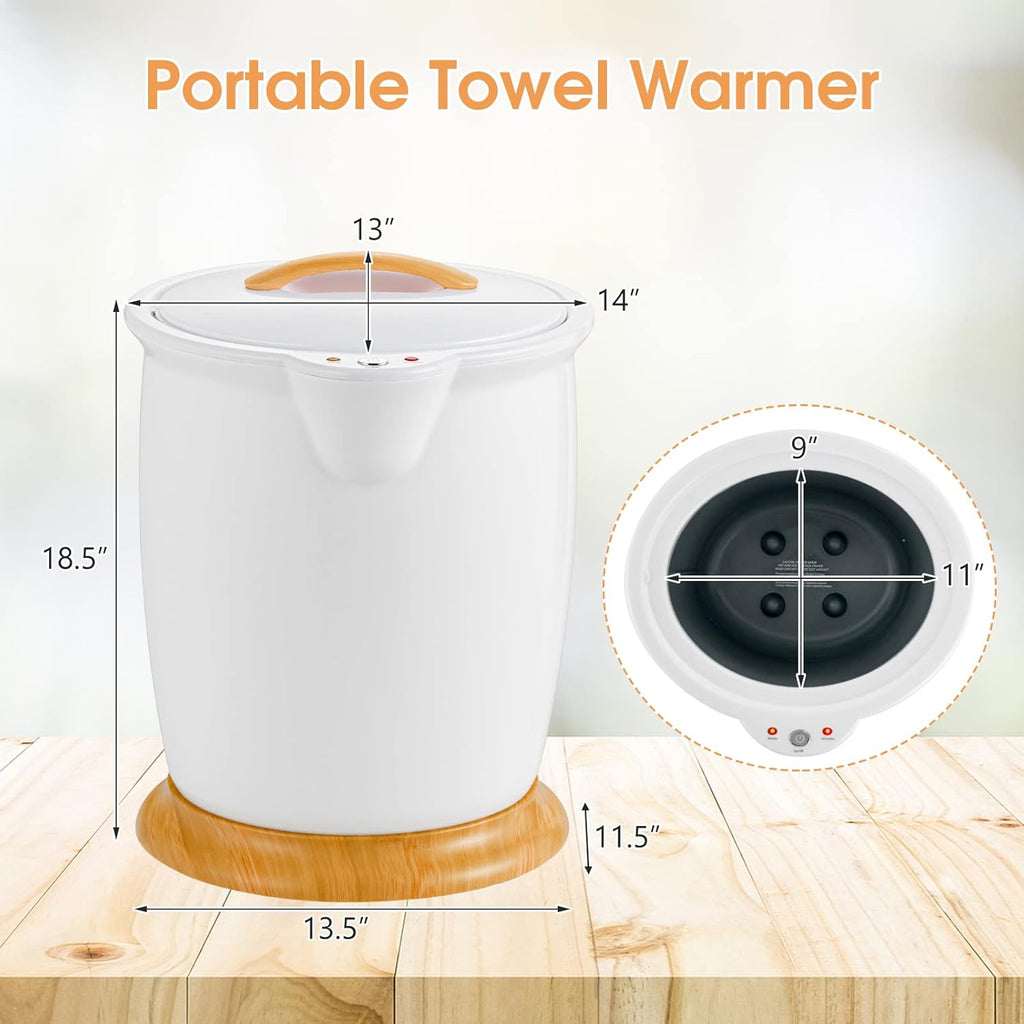 Tangkula Towel Warmer Bucket, 20L Luxury Towel Warmer with Fragrance Holder