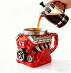 🔥LAST DAY 49% OFF🔥-Retro Engine Coffee Mug, V8 Engines Stainless Steel Cup