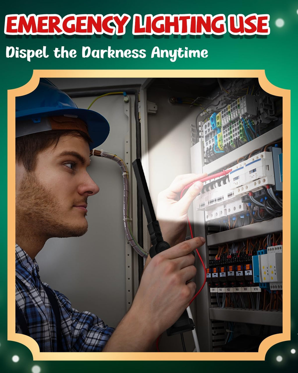 Rechargeable LED work light/BBQ light with magnetic base, 5 modes, 360° rotation