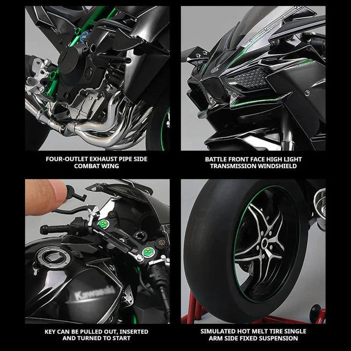 1:6 Scale Premium Ninja H2R RC Superbike Scale with Realistic Sound & Smoke Effects